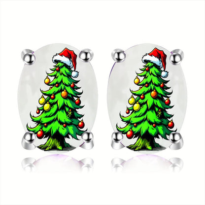 Christmas Tree Stud Earrings