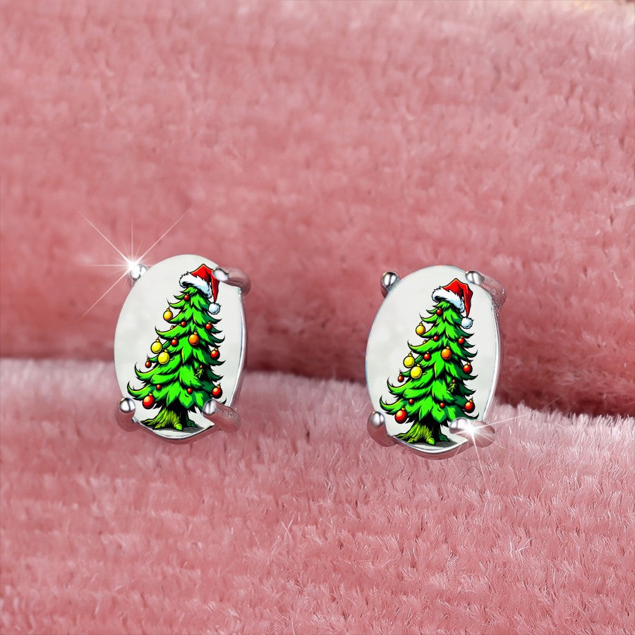 Christmas Tree Stud Earrings