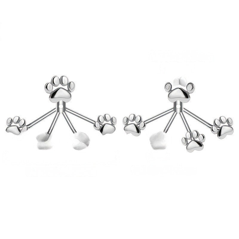 Paw Print Cluster Earrings