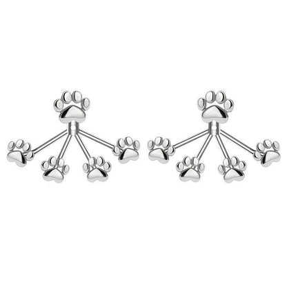 Paw Print Cluster Earrings