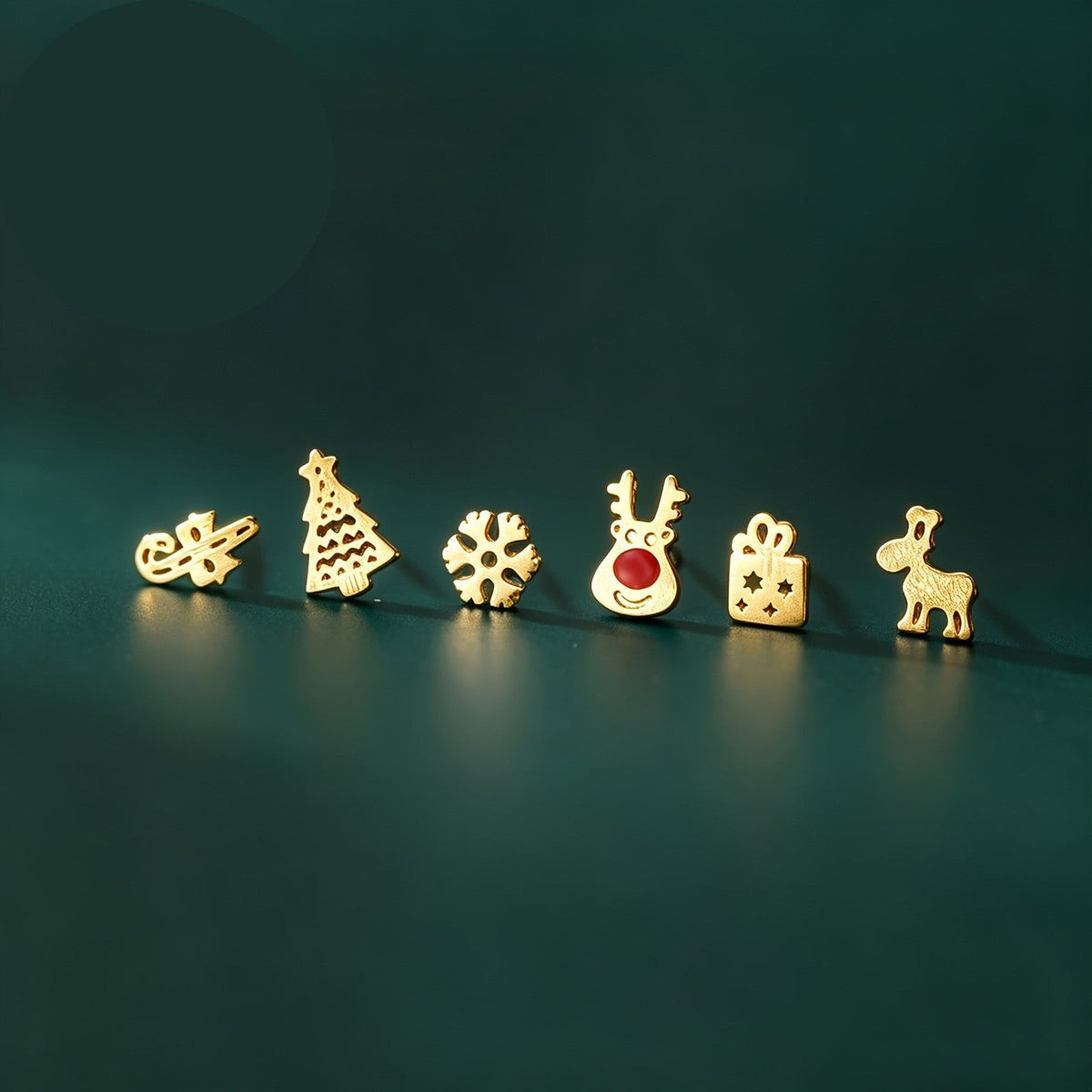 Christmas Charm Stud Earring Set