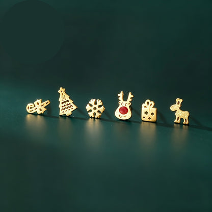 Christmas Charm Stud Earring Set