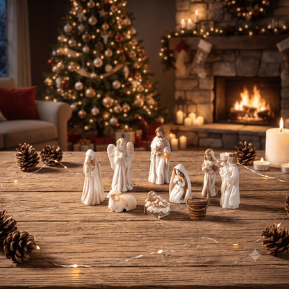 Miniature Nativity Scene Set