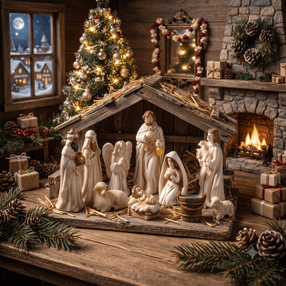 Miniature Nativity Scene Set
