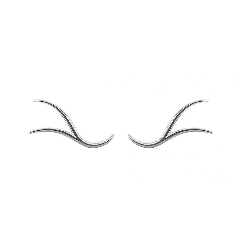 Wavy Line Stud Earrings
