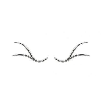 Wavy Line Stud Earrings