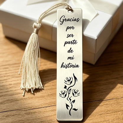 Rose Engraved Bookmark