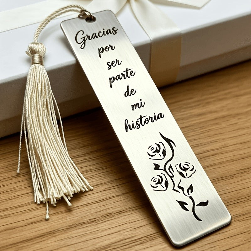 Rose Engraved Bookmark