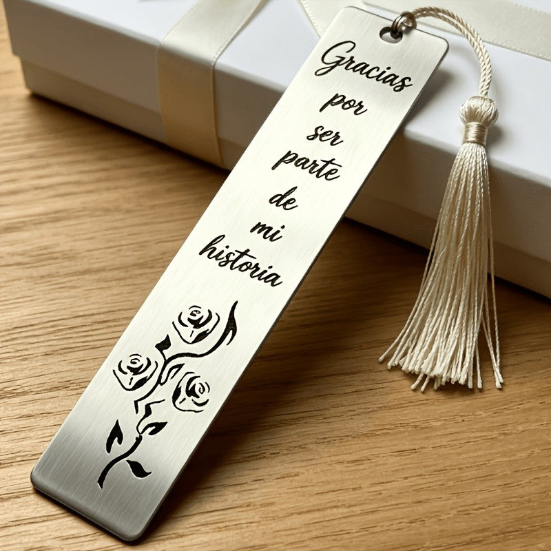 Rose Engraved Bookmark