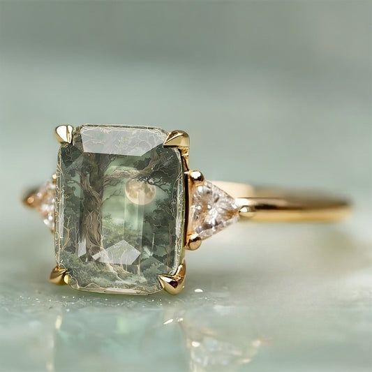 Forest Moonlight Square Ring