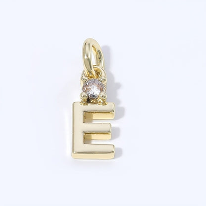 Crystal Initial Pendant