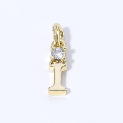 Crystal Initial Pendant