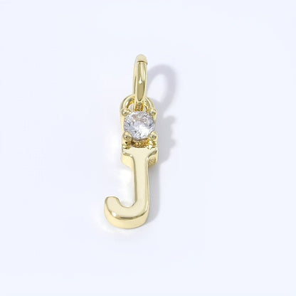 Crystal Initial Pendant