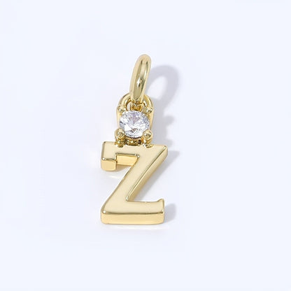 Crystal Initial Pendant