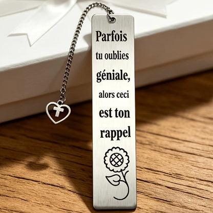 Floral Reminder Bookmark
