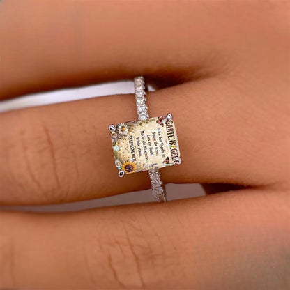 Floral Garden Rules Ring