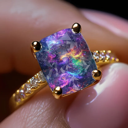 Cosmic Nebula Square Ring