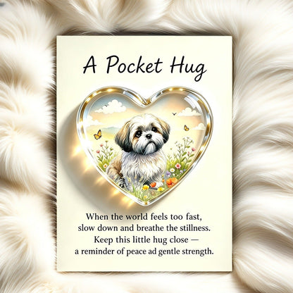 Heart Dog Pocket Hug Card