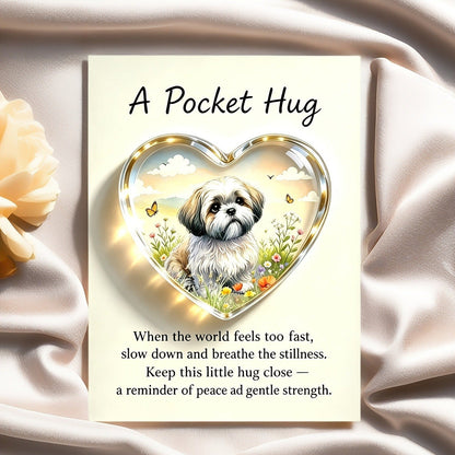 Heart Dog Pocket Hug Card