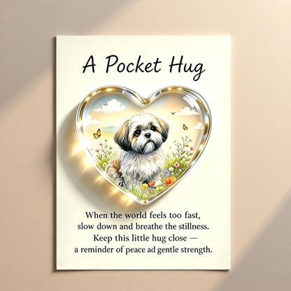 Heart Dog Pocket Hug Card