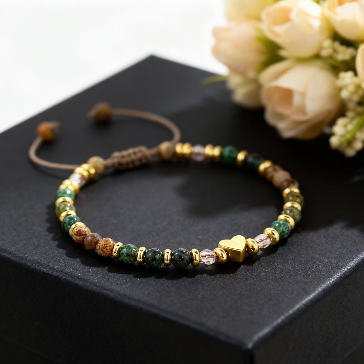 Affirmation Heart & Stone Bracelet