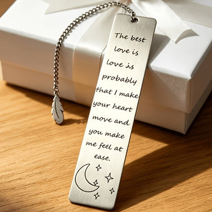 Love Quote Moon & Star Bookmark