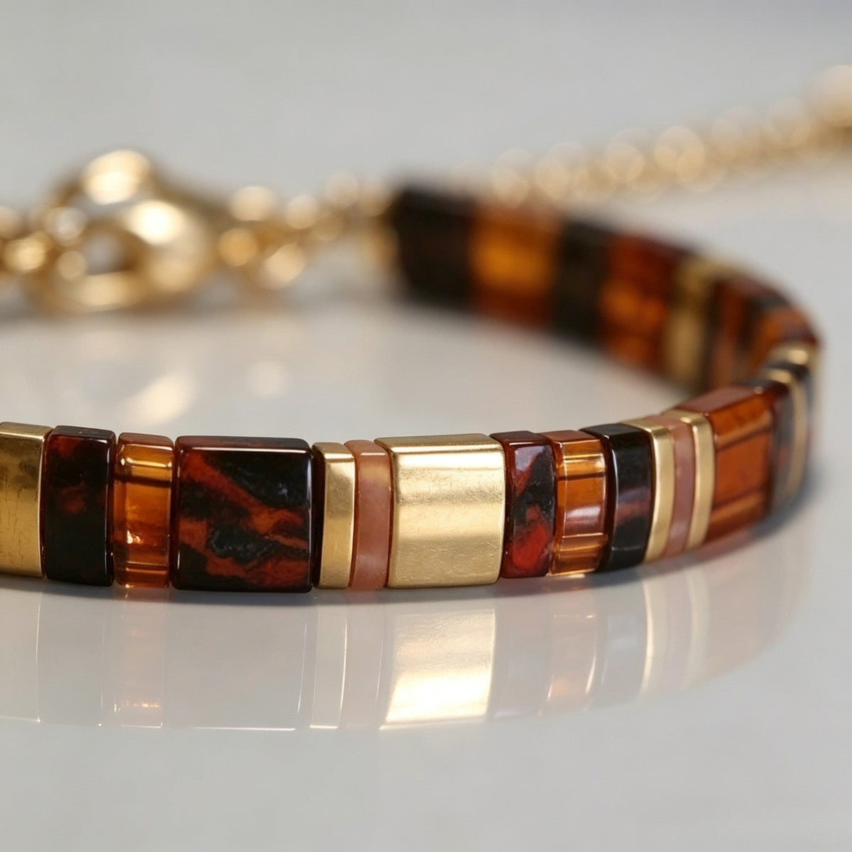 Blue Stone Inlay Bracelet