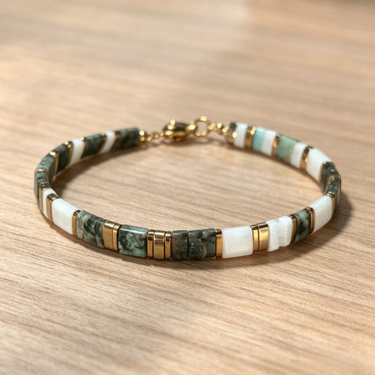Blue Stone Inlay Bracelet