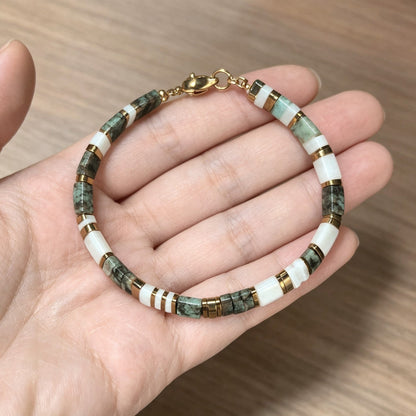 Blue Stone Inlay Bracelet