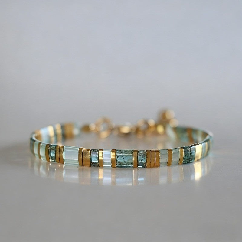 Blue Stone Inlay Bracelet