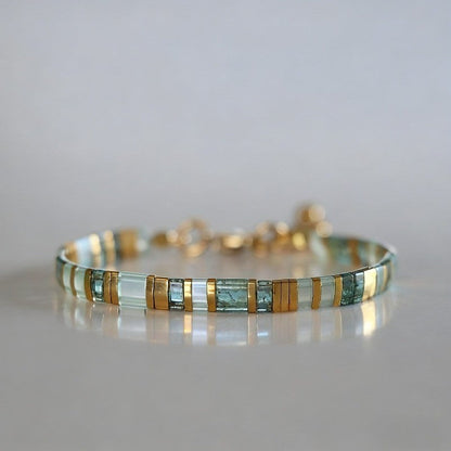 Blue Stone Inlay Bracelet