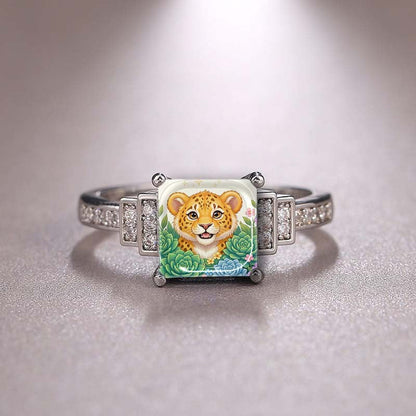 Cub & Succulent Square Ring