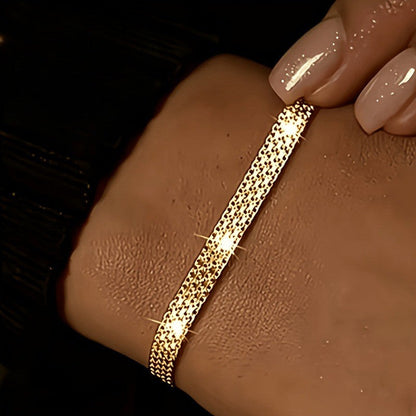 Textured Mesh Bracelet Set