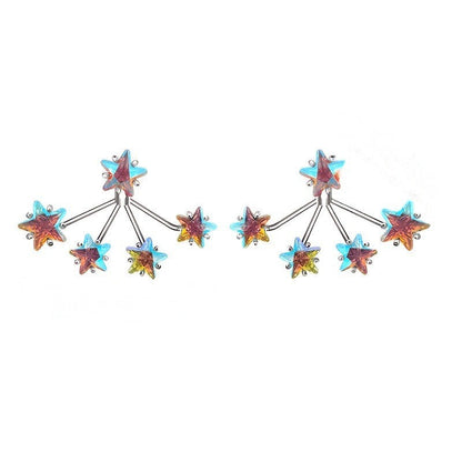 Iridescent Star Cluster Ear Cuff
