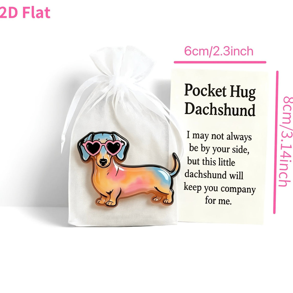 Dachshund Pocket Hug Card