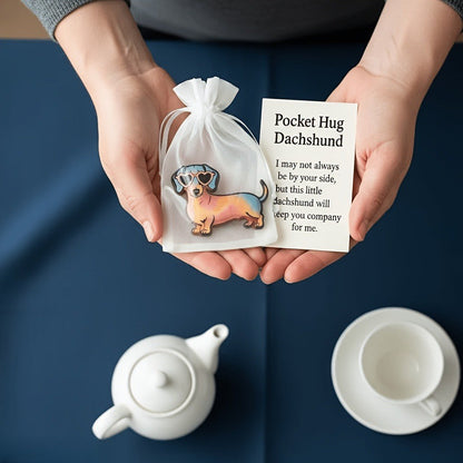 Dachshund Pocket Hug Card