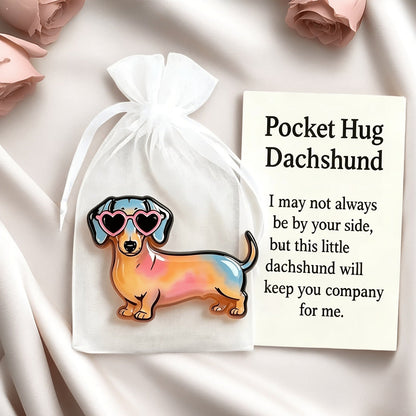Dachshund Pocket Hug Card