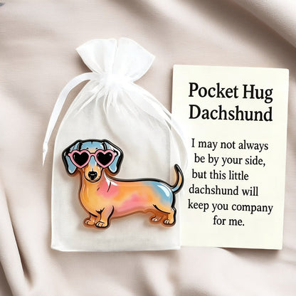 Dachshund Pocket Hug Card