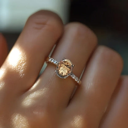Historical Scene Oval Ring