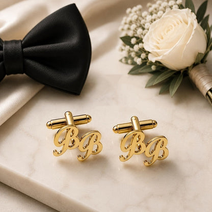 Cursive Initial Cufflinks