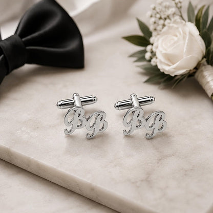 Cursive Initial Cufflinks