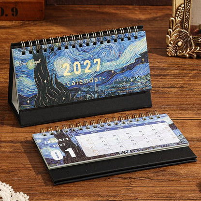 Swirling Sky Art Desk Calendar