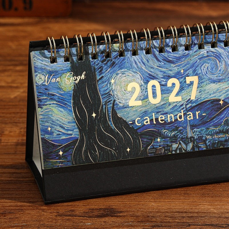Swirling Sky Art Desk Calendar