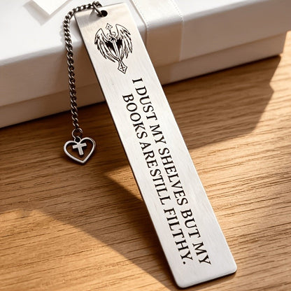 Winged Sword Engraved Bookmark