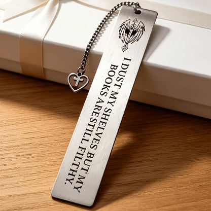 Winged Sword Engraved Bookmark