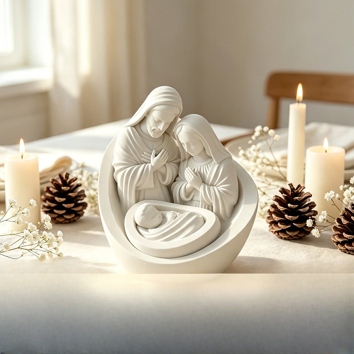 Holy Family Nativity Figurine