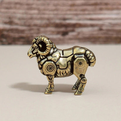 Mechanical Ram Figurine