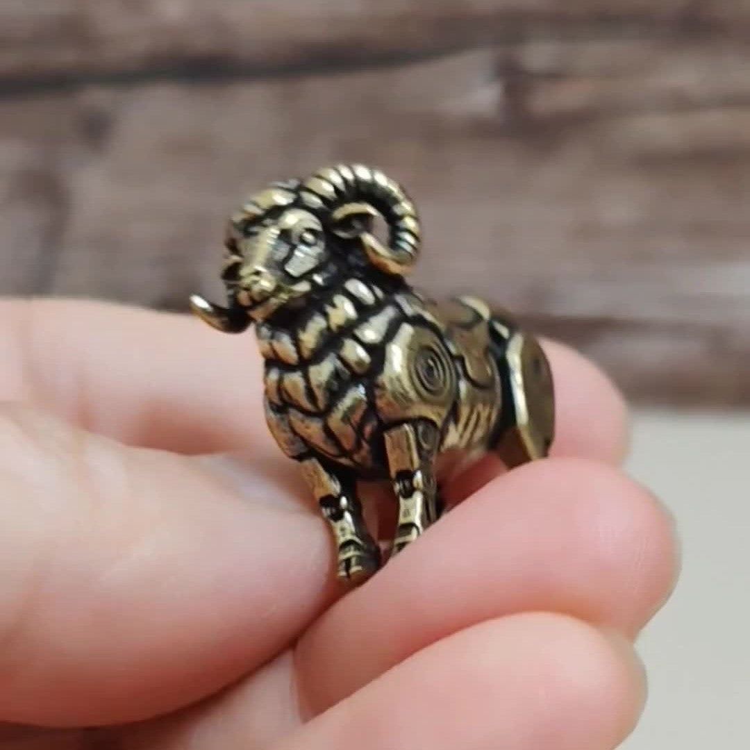 Mechanical Ram Figurine