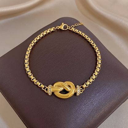 Crystal Infinity Knot Bracelet