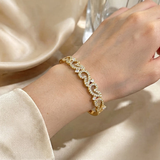 Crystal Cloud Link Bracelet